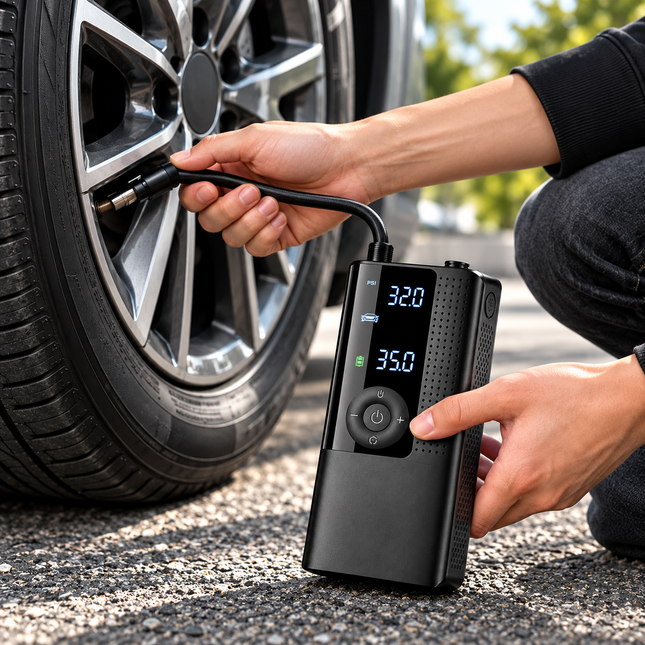 Portable Air Pump & Smart Tire Inflator